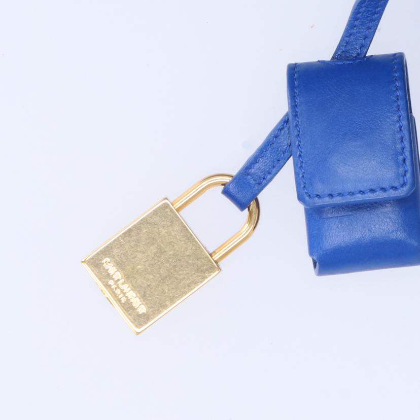 ＳＡＩＮＴ　ＬＡＵＲＥＮＴ ｻﾝﾛｰﾗﾝ/２ｗａｙバッグ　レザー　ブルー　ＳＶ金具/GN.....0414//ABランク/75