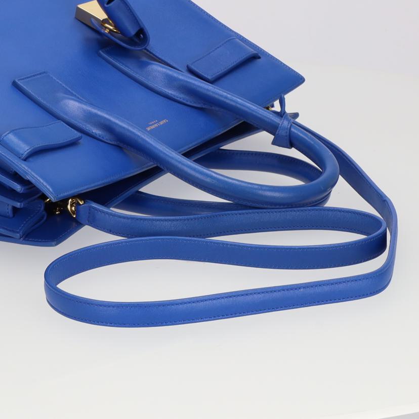 ＳＡＩＮＴ　ＬＡＵＲＥＮＴ ｻﾝﾛｰﾗﾝ/２ｗａｙバッグ　レザー　ブルー　ＳＶ金具/GN.....0414//ABランク/75