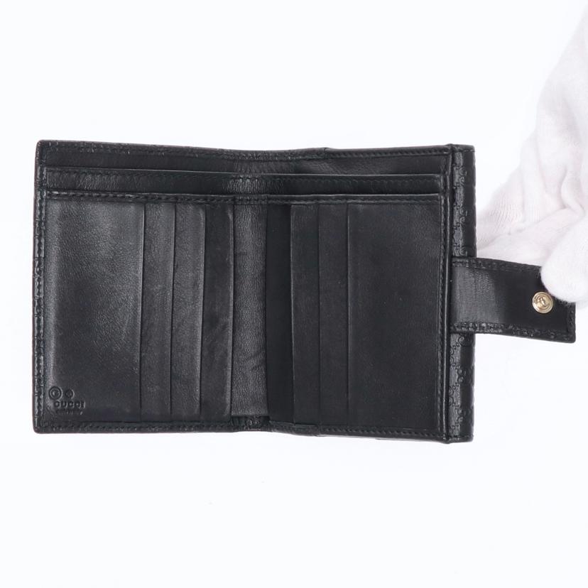 ＧＵＣＣＩ グッチ/マイクログッチシマ　ｗホック財布/464916//493***/Bランク/85