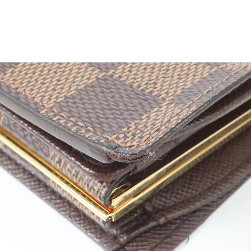 ＬＯＵＩＳ　ＶＵＩＴＴＯＮ ルイ・ヴィトン/ポルトモネ・ビエ　ヴィエノワ／ダミエ　二つ折り財布/N61644//MI0016/ABランク/65