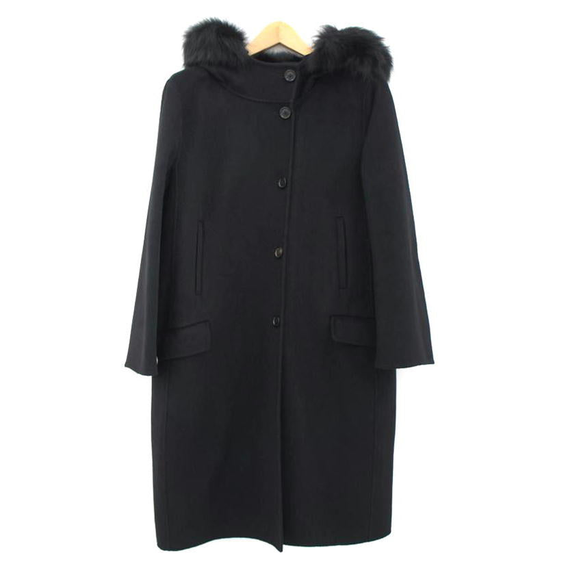 Ｓ　ＭａｘＭａｒａ マックスマーラ/ファー付きウールコート//ABランク/75