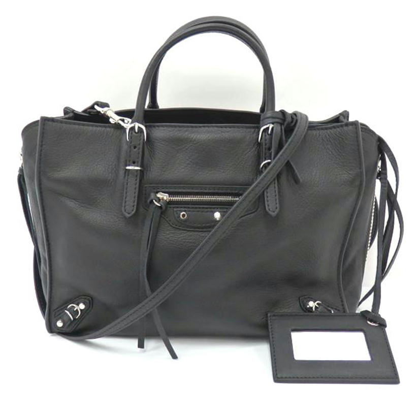 BALENCIAGA バレンシアガ/ペーパー6Aジップアラウンドハンドバッグ/370926/ブランドバック/ABランク/77【中古】