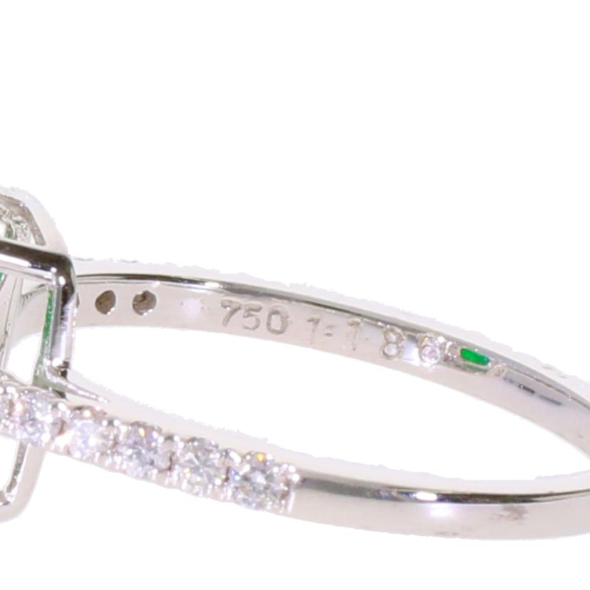 /　Ｋ１８翡翠ダイヤリング１．１８６／Ｄ０．３１ｃｔソ//ABランク/75