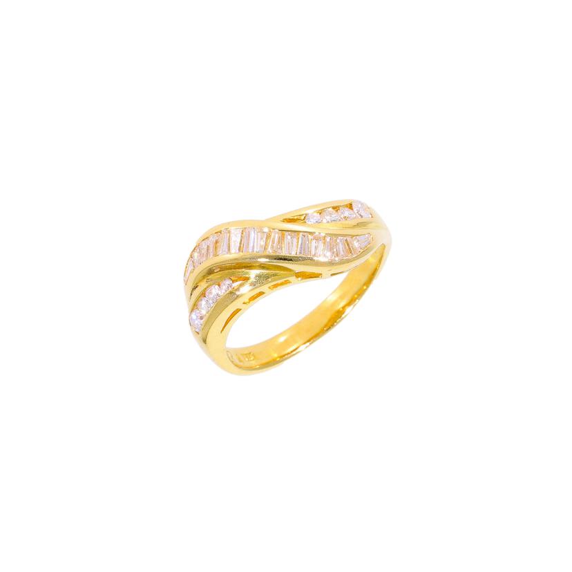 /　Ｋ１８ダイヤリング０．４９／０．２４ｃｔ//Aランク/75
