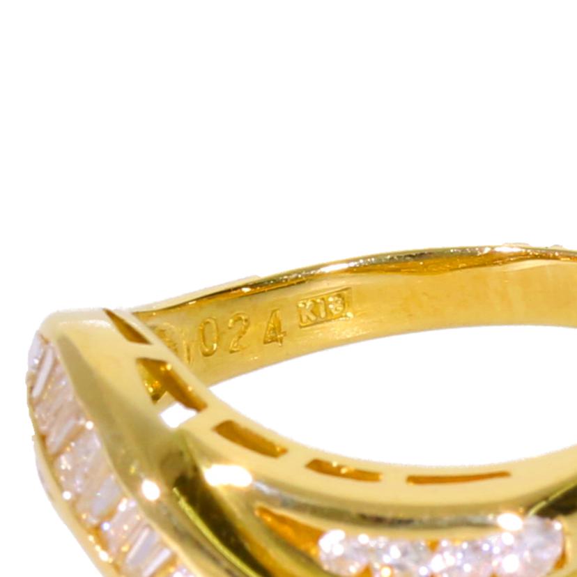 /　Ｋ１８ダイヤリング０．４９／０．２４ｃｔ//Aランク/75
