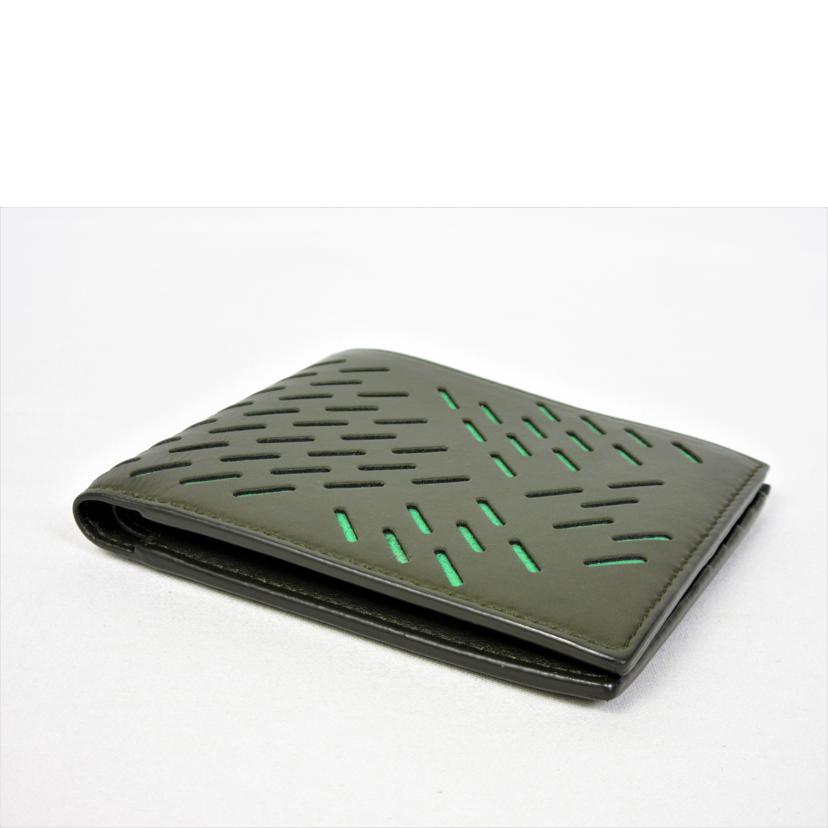 ＢＯＴＴＥＧＡＶＥＮＥＴＡ ボッテガ/バイカラーパンチングレザー　二つ折り財布/P00607672T//ABランク/70
