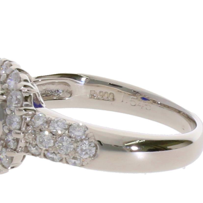 /　◎Ｐｔ９００サファイアダイヤリング１．５４５／Ｄ０．７８ｃｔ　//Aランク/75
