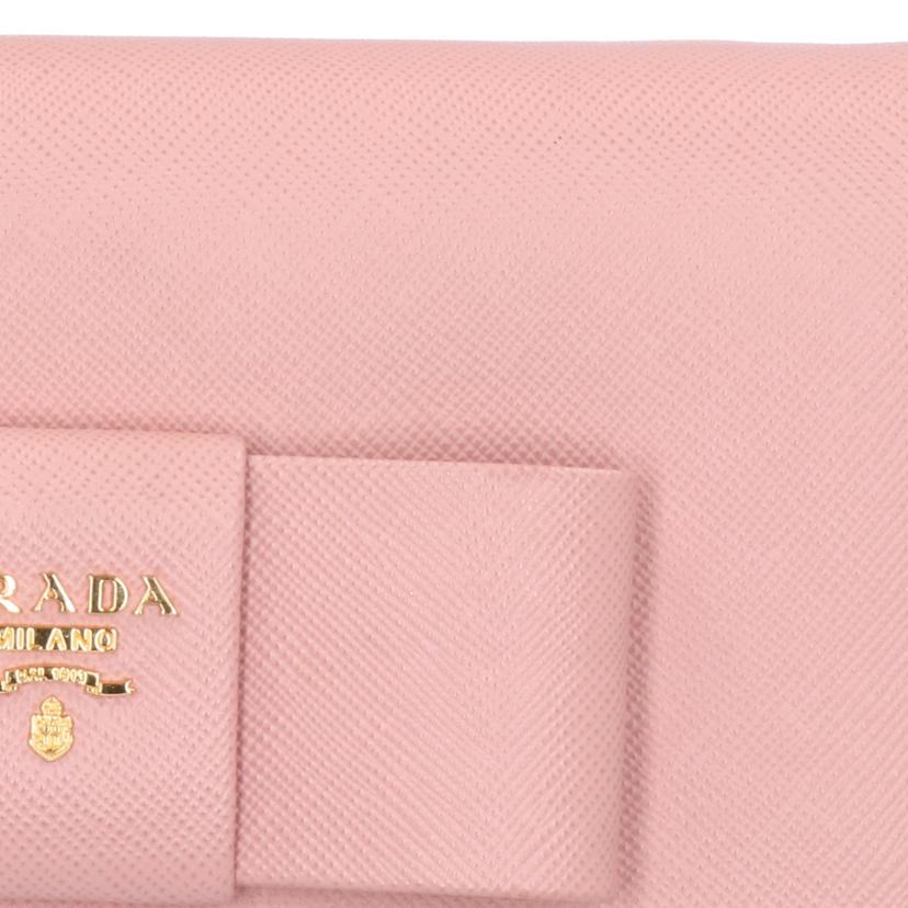 ＰＲＡＤＡ プラダ/サフィアーノリボンショルダーウォレット/1M1437//224/Aランク/75