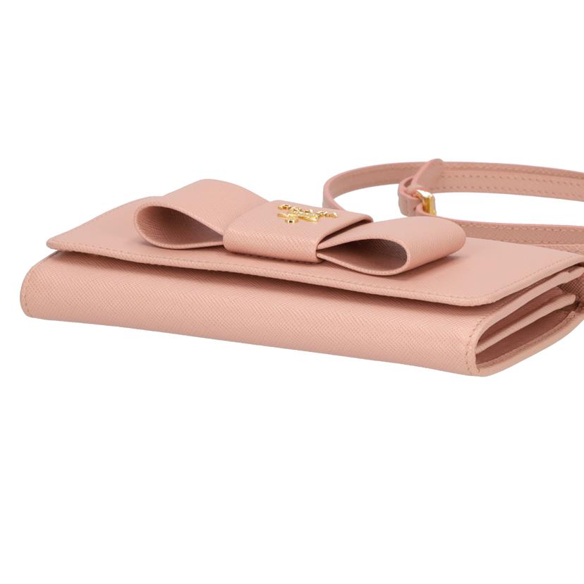 ＰＲＡＤＡ プラダ/サフィアーノリボンショルダーウォレット/1M1437//224/Aランク/75