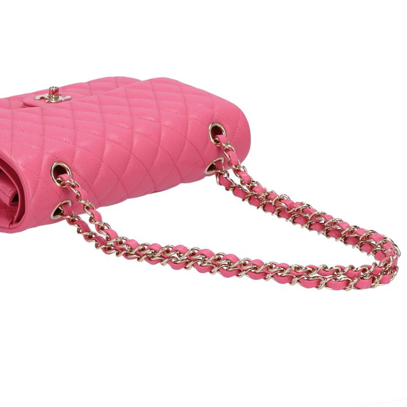 ＣＨＡＮＥＬ シャネル　ショルダーバッグ　ハンドバッグ　ゴールド金具　ピンク　レディース/キャビアスキンマトラッセＷフラップチェーンショルダー/A01113//27003425/Aランク/75