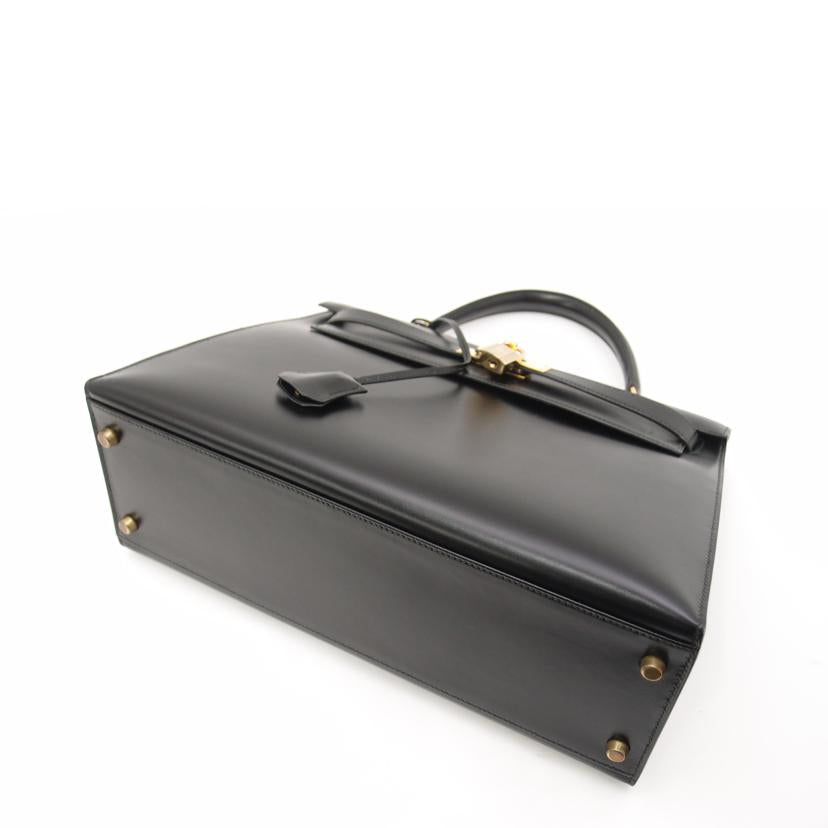 ＨＥＲＭＥＳ　 エルメス　黒　1991年頃製造　ハンド　2WAY　肩掛け　ゴールド金具/ケリー３２／ボックスカーフ／ブラック//U刻印(1991)/Aランク/69