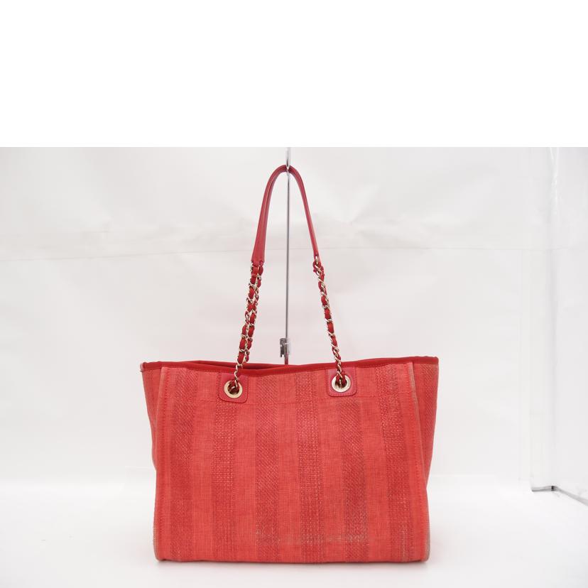 ＣＨＡＮＥＬ シャネル　トート　赤　肩掛け　/ドーヴィルチェーントート／レッド/A67001//297*****/Bランク/69
