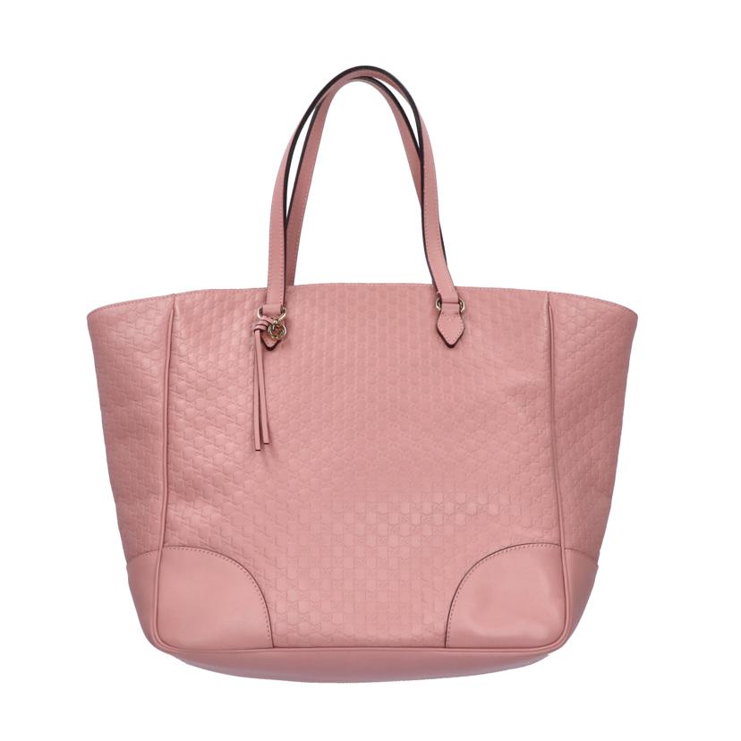 ＧＵＣＣＩ グッチ/マイクログッチシマレザートート／ブリーライン　ピンク/449242//525***/Aランク/75