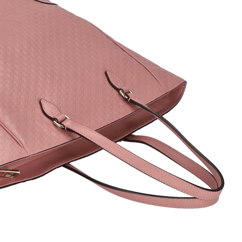ＧＵＣＣＩ グッチ/マイクログッチシマレザートート／ブリーライン　ピンク/449242//525***/Aランク/75