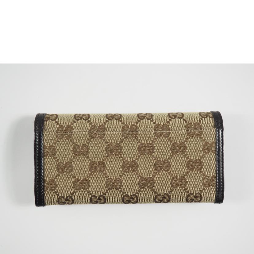 ＧＵＣＣＩ グッチ/二つ折長財布／ＧＧキャンバス／ベージュｘＤＢ/225833･4276//ABランク/79