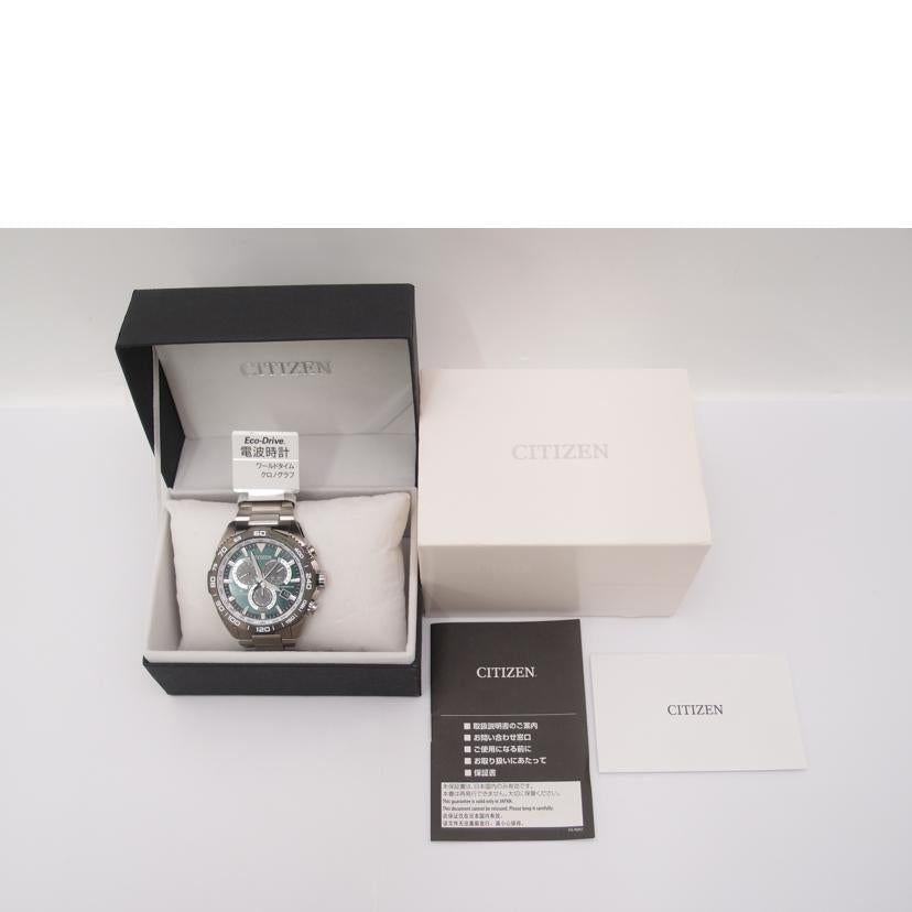 ＣＩＴＩＺＥＮ シチズン　腕時計　メンズ　グリーン　ステンレス　E660-R013718　Eco-Drive/ＰＲＯＭＡＳＴＥＲ／ＬＡＮＤシリーズ／電波ソーラー/CB5034-91W//282030241/ABランク/69