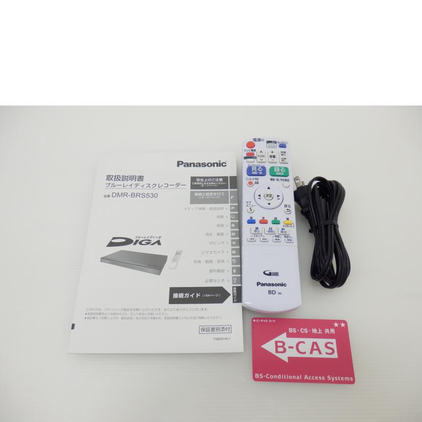 Ｐａｎａｓｏｎｉｃ Panasonic/ＢＤ／ＨＤＤレコーダー５００ＧＢ/DMR-BRS530//VN9LA007752/ABランク/88