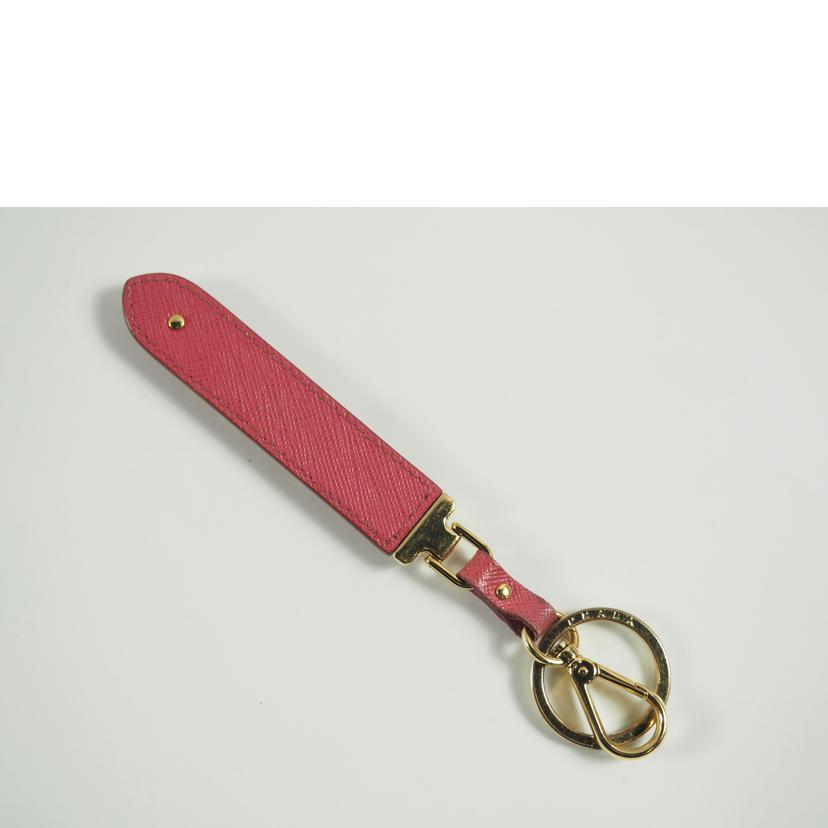 ＰＲＡＤＡ プラダ/キーリング／ＳＡＦＦＩＡＮＯ　レザー／ピンク/1PP067//Bランク/79