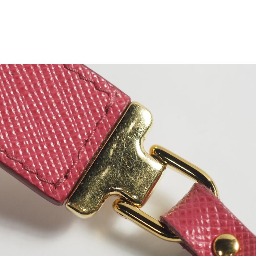 ＰＲＡＤＡ プラダ/キーリング／ＳＡＦＦＩＡＮＯ　レザー／ピンク/1PP067//Bランク/79