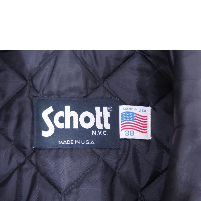 Ｓｃｈｏｔｔ ｼｮｯﾄ/Ｓｃｈｏｔｔライダースジャケット／牛革/AT101//Bランク/82