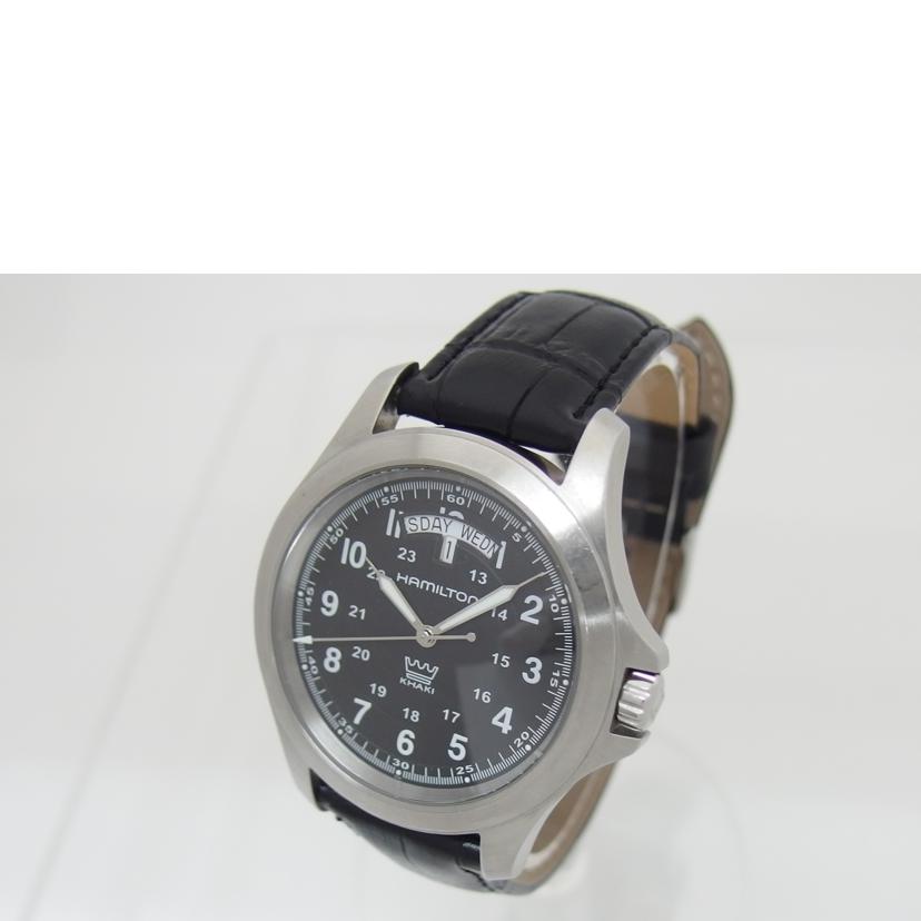 ＨＡＭＩＬＴＯＮ ハミルトン/カーキキングデイデイト／ブラック文字盤／クォーツ/H644510//ABランク/04
