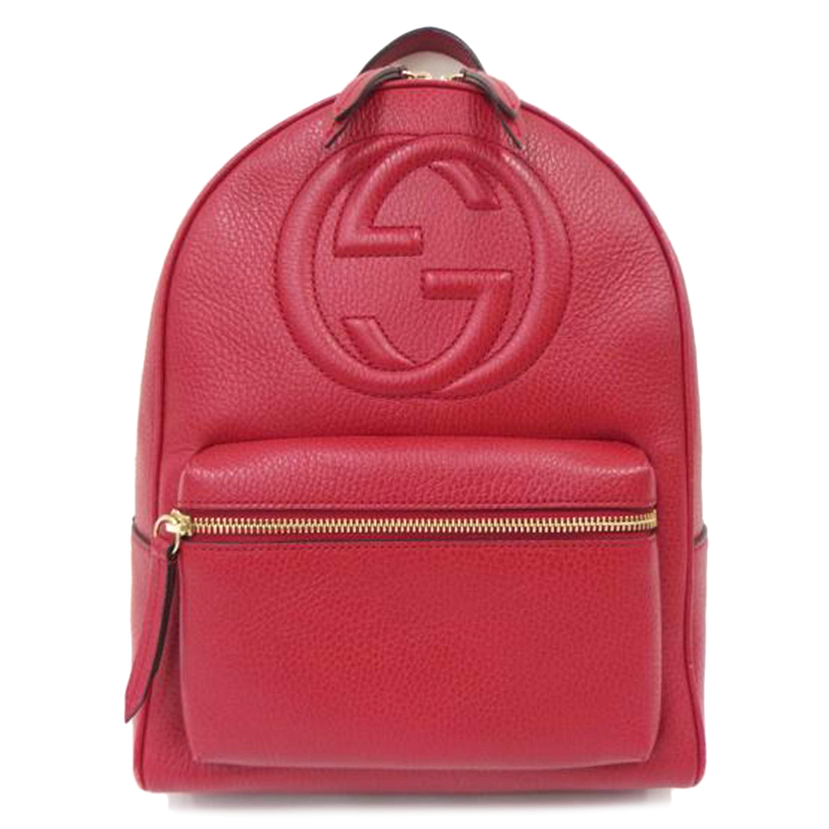 ＧＵＣＣＩ ｸﾞｯﾁ/ソーホーレザーリュック／赤/536192//498879/Bランク/82