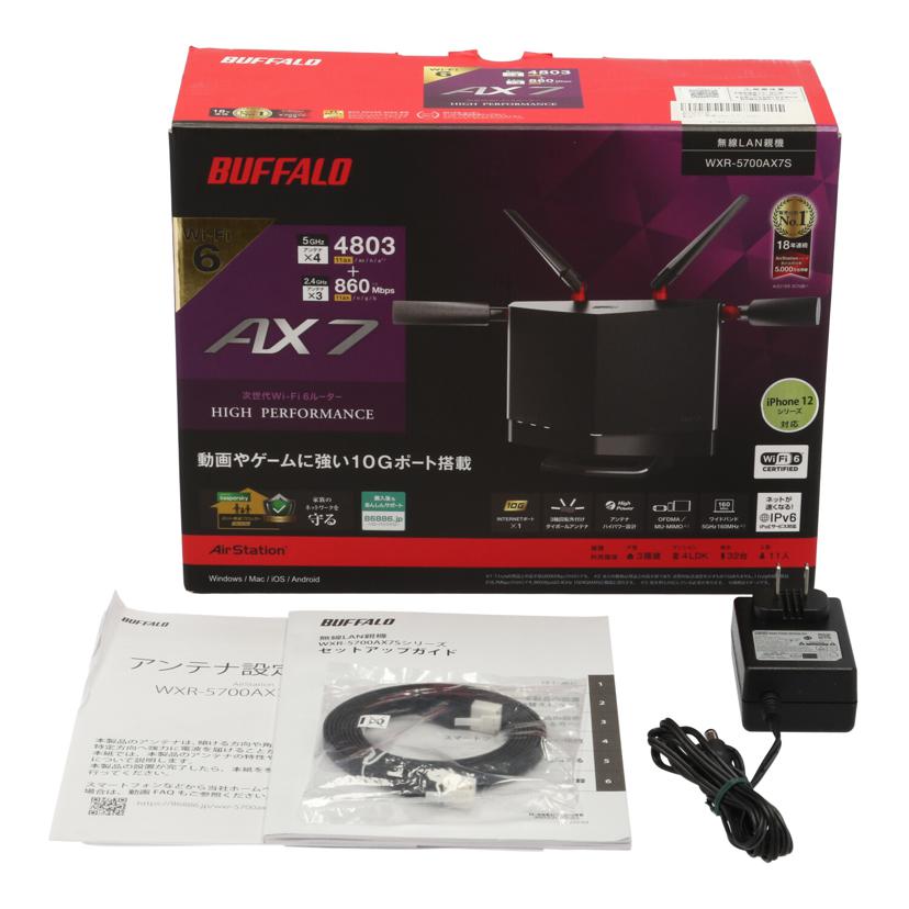 ＢＵＦＦＡＬＯ バッファロー/無線ＬＡＮ親機/WXR-5700AX7S//10553810211458/Bランク/77