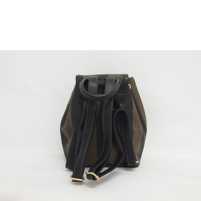 FENDI フェンディ PVC レザー ストライプ/ペカン/ミニリュック/バック