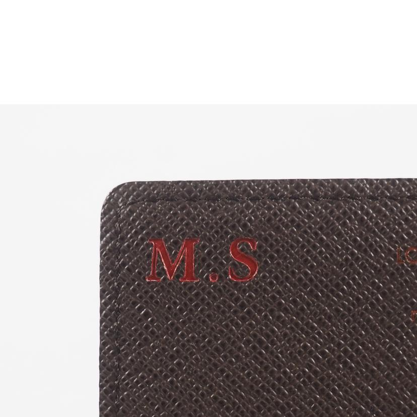 ＬＯＵＩＳ　ＶＵＩＴＴＯＮ ルイヴィトン/アンヴェロップ・カルト　ドゥ　ヴィジット／ダミエ　エベヌ/N62920//CA2154/ABランク/79