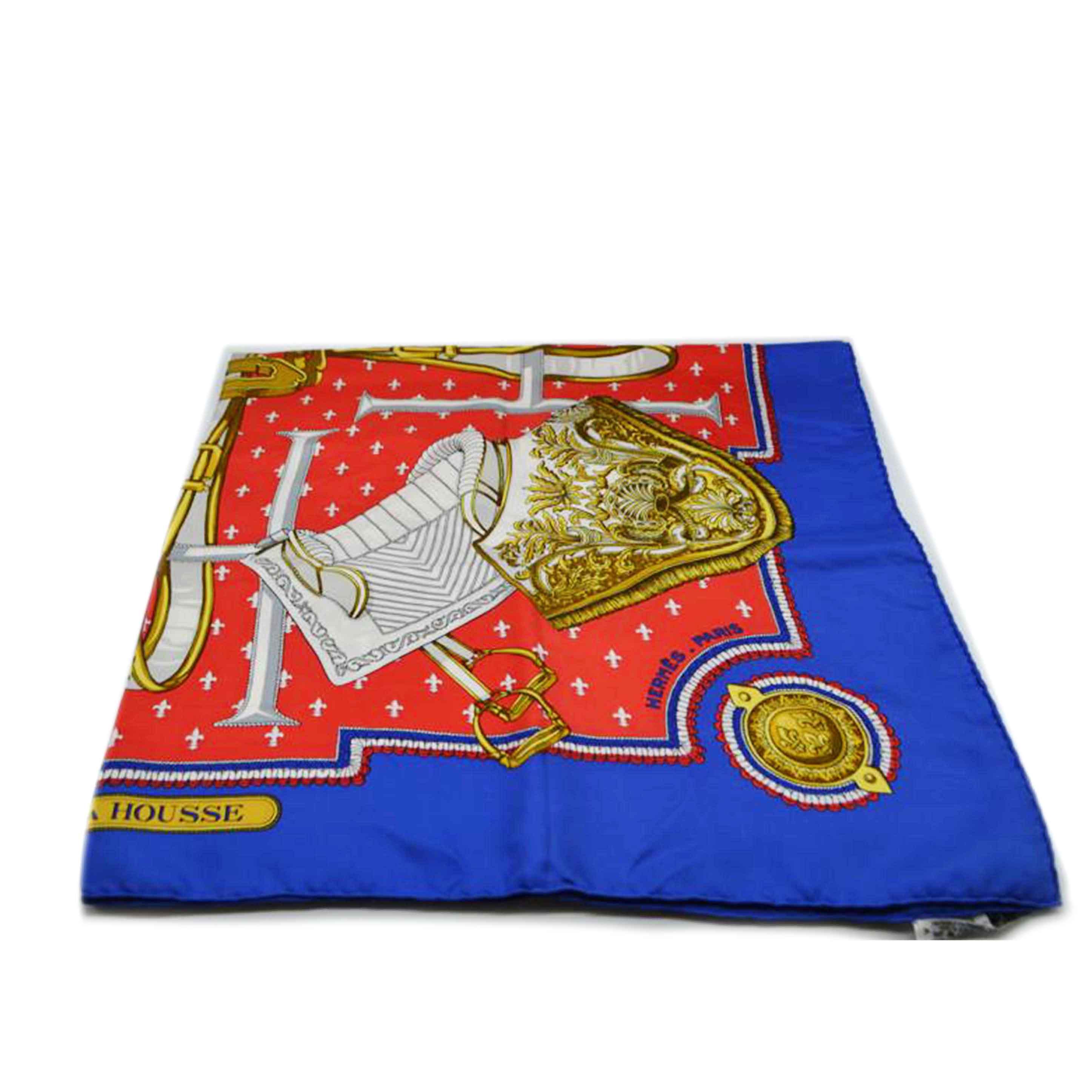 ＨＥＲＭＥＳ エルメス/シエールアハウスシルクスカーフ・カレ９０／ブルー//ABランク/89