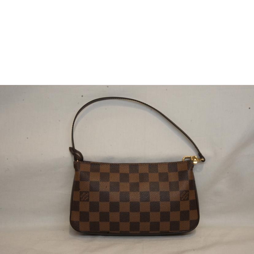 ＬＯＵＩＳ　ＶＵＩＴＴＯＮ ルイヴィトン ルイ・ヴィトン ビトン ダミエ・エベヌ 市松模様 ブラウン 茶 ポーチ ショルダーバッグ ハンドバッグ トートバッグ ブラウン メンズ レディース 定番 人気 ＬＶ 斜め掛け 肩がけ/ポシェット・アクセソワール／ダミエ／エベヌ/N41206//FL0***/Aランク/92
