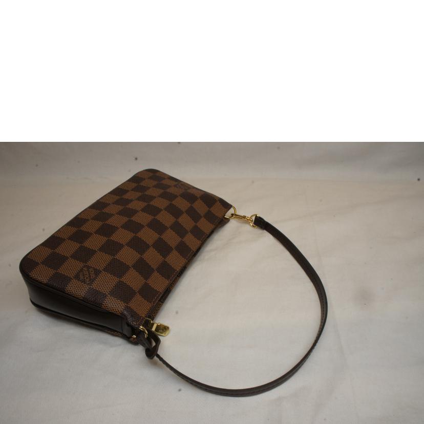 ＬＯＵＩＳ　ＶＵＩＴＴＯＮ ルイヴィトン ルイ・ヴィトン ビトン ダミエ・エベヌ 市松模様 ブラウン 茶 ポーチ ショルダーバッグ ハンドバッグ トートバッグ ブラウン メンズ レディース 定番 人気 ＬＶ 斜め掛け 肩がけ/ポシェット・アクセソワール／ダミエ／エベヌ/N41206//FL0***/Aランク/92