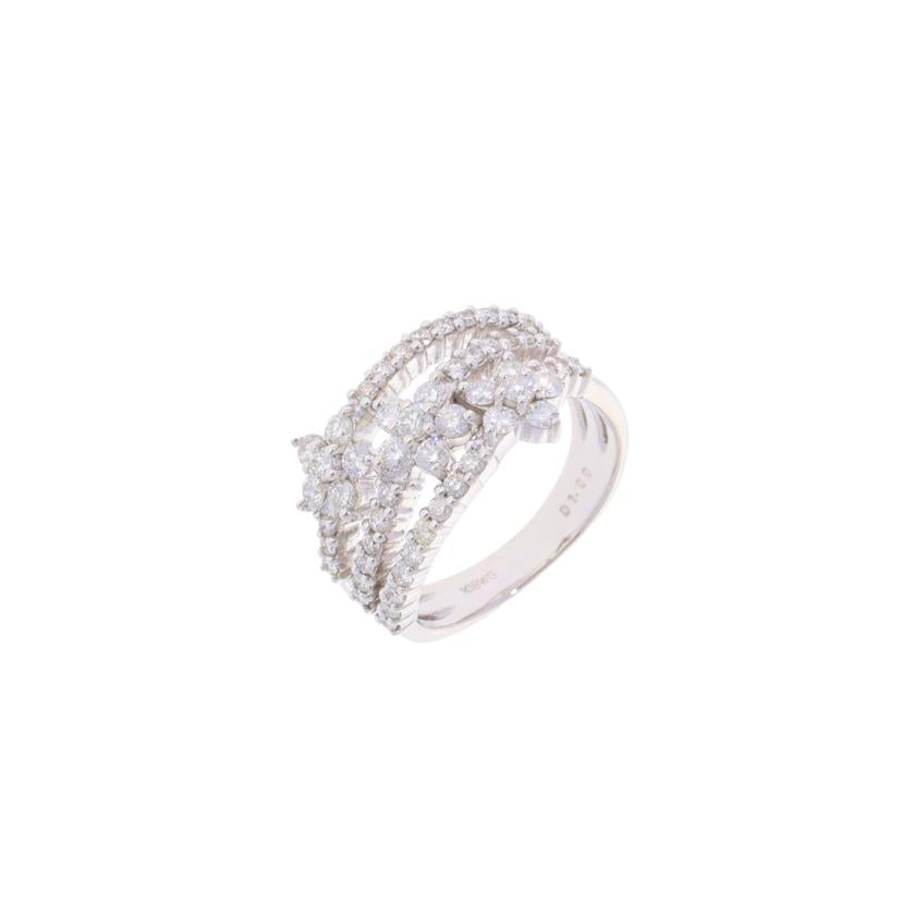 /◎　Ｋ１８ＷＧダイヤリング１．００ｃｔ//Aランク/75