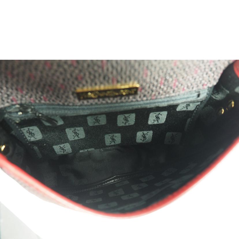 ＹＳＬ イブサンローラン/ショルダーポシェット／ＤＥＣＯＵＶＥＲＴＥ　ＰＶＣ　レザー／マルチ赤//Bランク/79