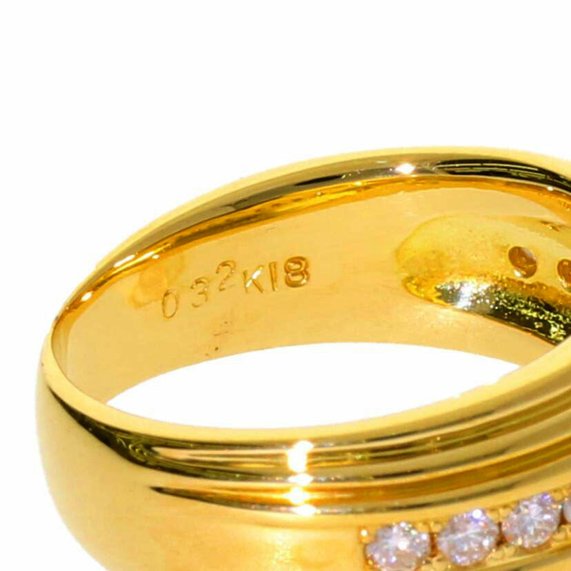 /　Ｋ１８ダイヤリング　０．３２ｃｔ//Aランク/75