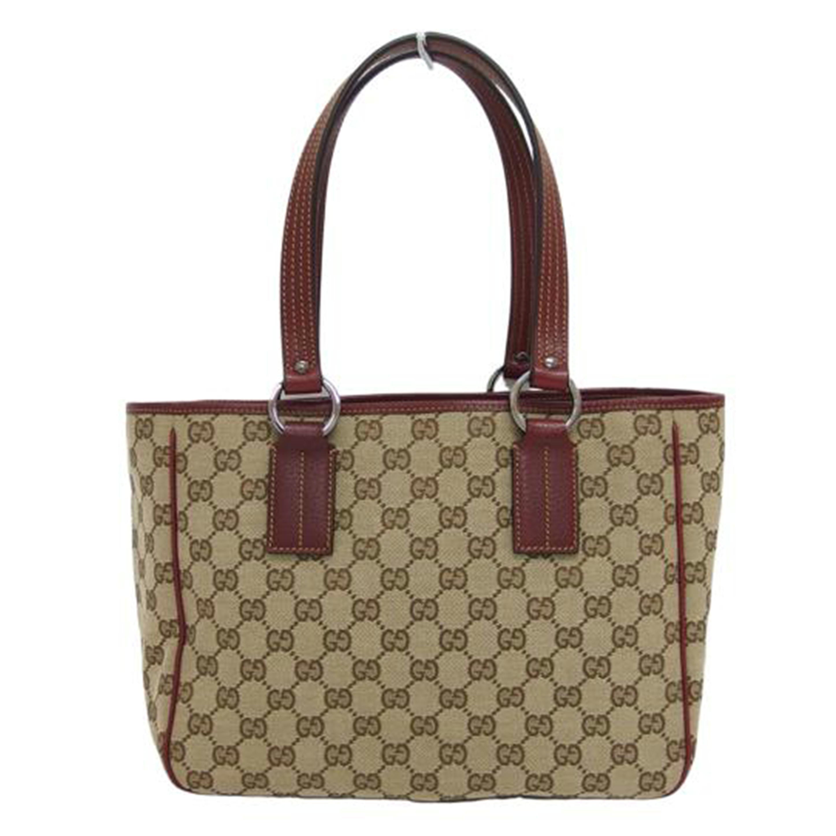 ＧＵＣＣＩ グッチ ハンドバッグ ベージュ ボルドー/ＧＧキャンバス／トートバッグ/113019//344*/Aランク/04