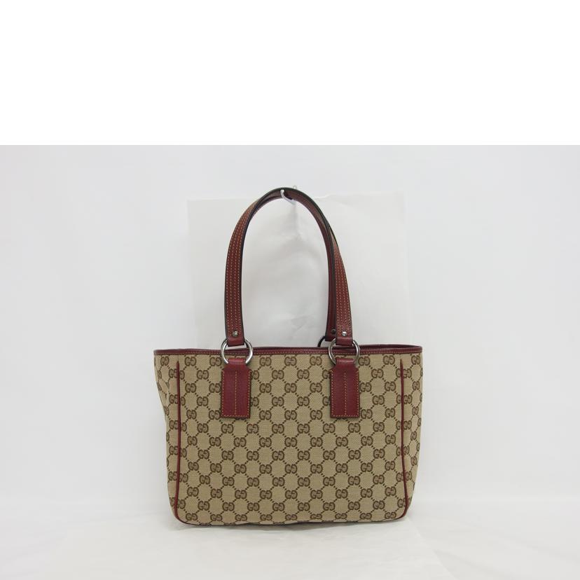 ＧＵＣＣＩ グッチ ハンドバッグ ベージュ ボルドー/ＧＧキャンバス／トートバッグ/113019//344*/Aランク/04