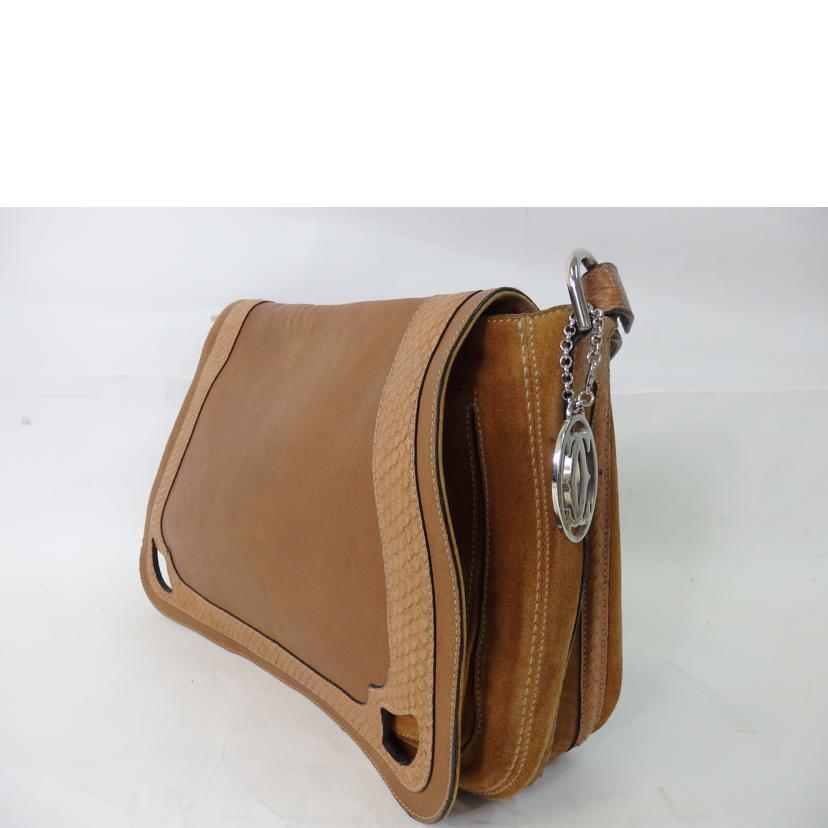 Ｃａｒｔｉｅｒ カルティエ/マルチェロ／ショルダーバッグ／スウェード×レザー//Bランク/84