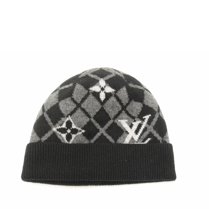 ＬＯＵＩＳ　ＶＵＩＴＴＯＮ ルイ・ヴィトン　帽子　ウール100％　メンズ　レディース/ボネ・モノグラム／マウンテン／ブラック/M77107//MY1***/SAランク/69