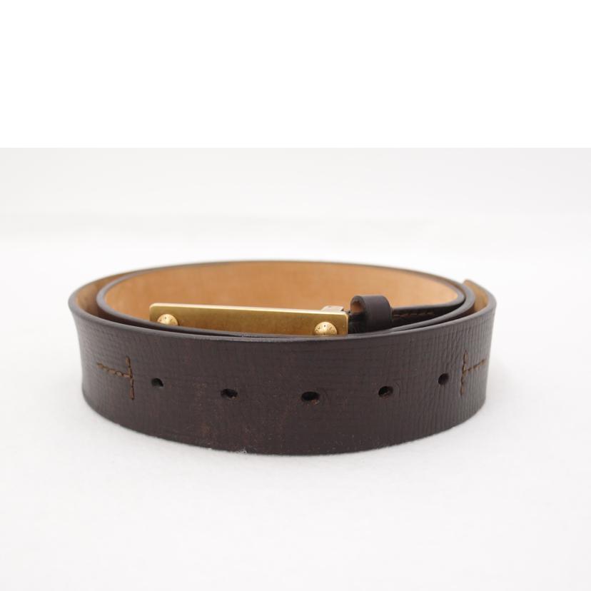 ＬＯＵＩＳ　ＶＵＩＴＴＯＮ ルイ・ヴィトン　レザーベルト　ゴールド金具　メンズ/サンチュール・アヴァントゥール／９５ｃｍ／ユタ/M6811//CA0***/ABランク/69