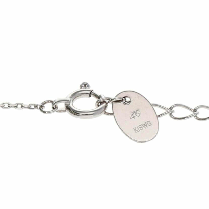 ４℃/Ｋ１８ＷＧダイヤネックレス//Aランク/75