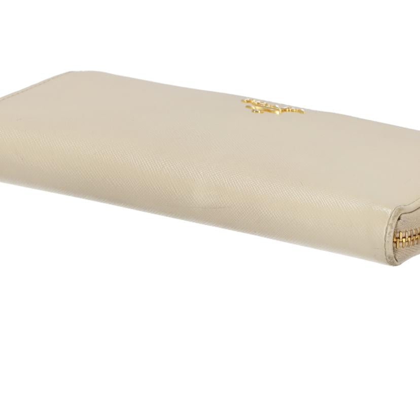 ＰＲＡＤＡ プラダ/サフィアーノＬ字型ファスナー長財布／オフホワイト系//Bランク/75