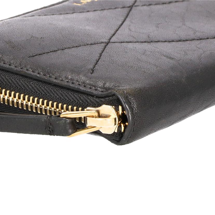 ＬＡＮＶＩＮ ランバン/ラムスキンレザーラウンドファスナー長財布//Bランク/42