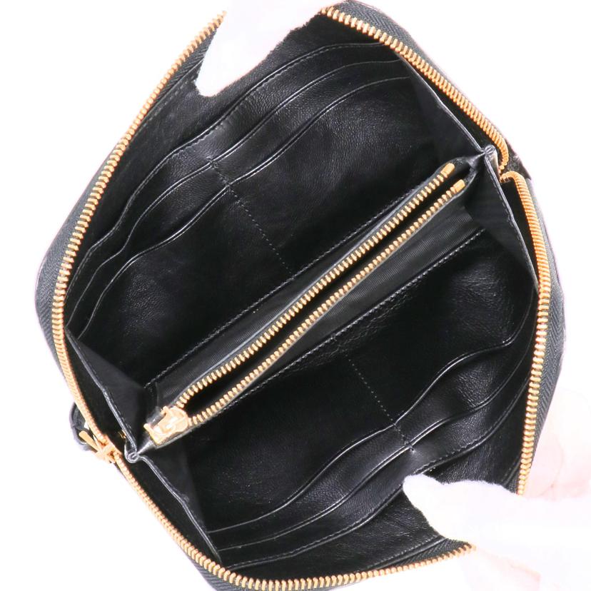 ＬＡＮＶＩＮ ランバン/ラムスキンレザーラウンドファスナー長財布//Bランク/42