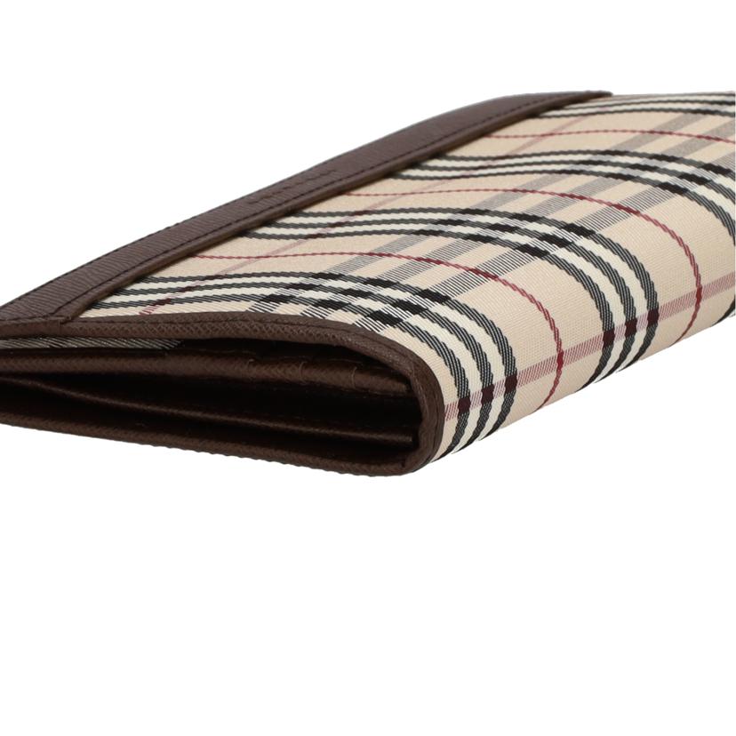 ＢＵＲＢＥＲＲＹ バーバリー/ノバチェック　二つ折り長財布／キャンバス×レザー//ABランク/75