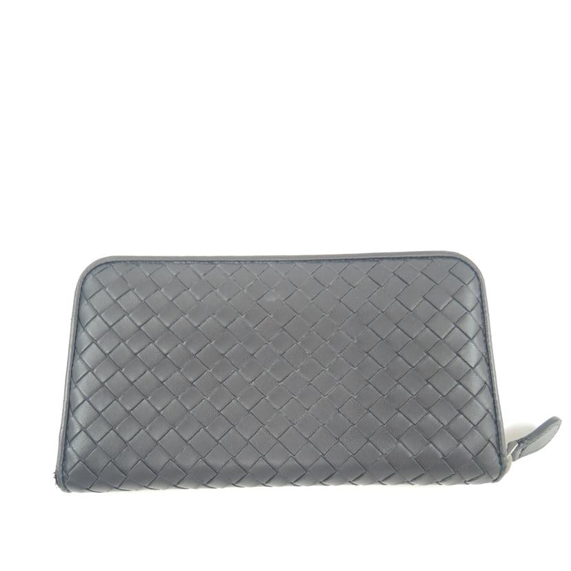 ＢＯＴＴＥＧＡ　ＶＥＮＥＴＡ ボッテガ・ヴェネタ/イントレチャート　ラウンドファスナー長財布／ブラック/114076//B01788320S/Bランク/06