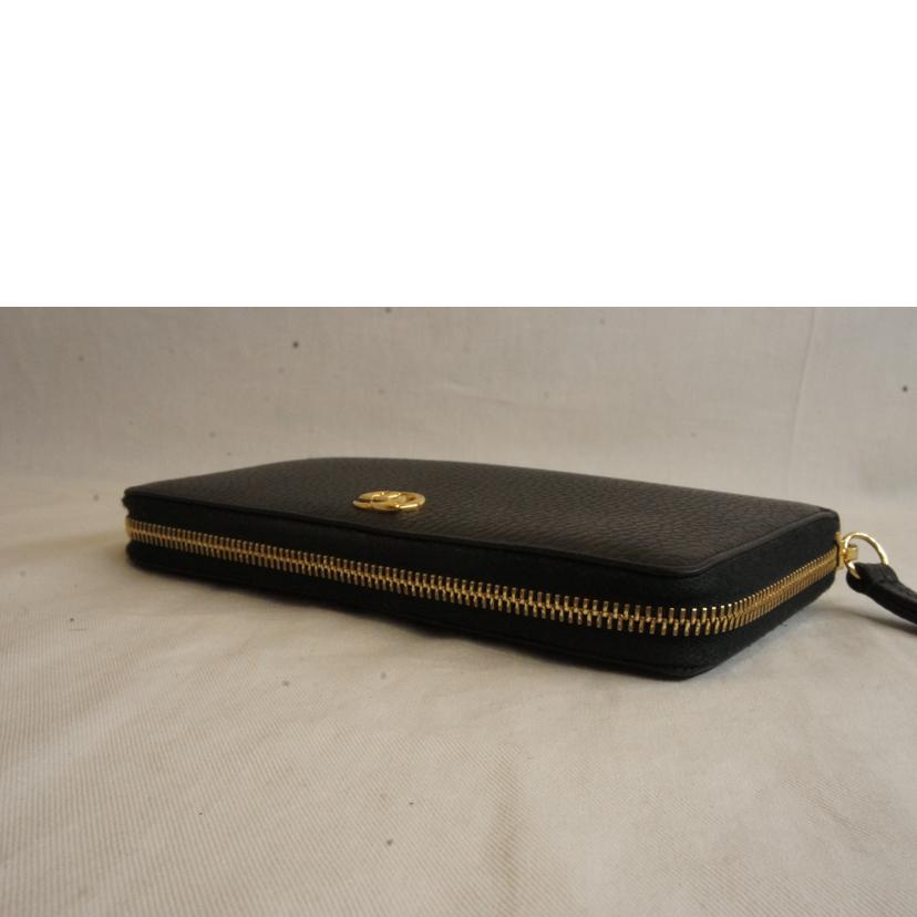 ＧＵＣＣＩ グッチ/プチマーモントラウンドファスナーブラックレザー/456117//496***/Aランク/92