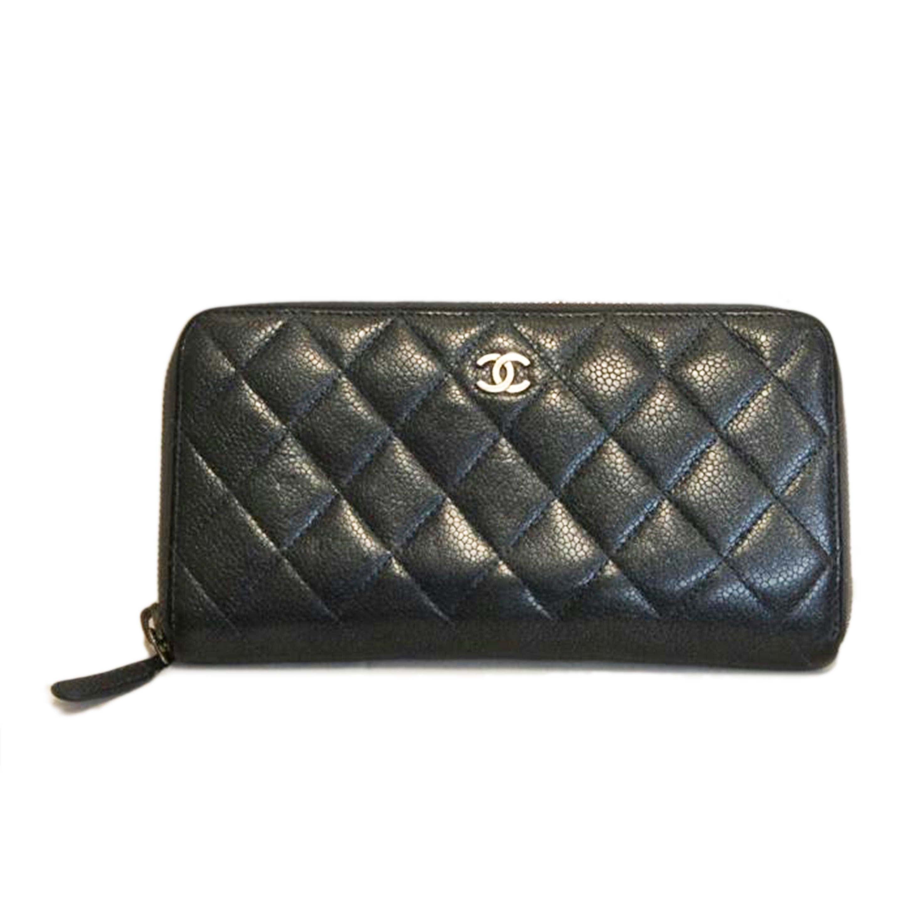 ＣＨＡＮＥＬ シャネル/ソフトキャビアスキンマトラッセラウンドファスナーメタルカラー/20355904//ABランク/92