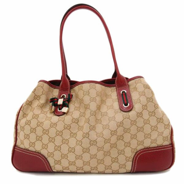 ＧＵＣＣＩ グッチ/プリンシーリボンＧＧキャンバストート／レッド/163805//213048/ABランク/69