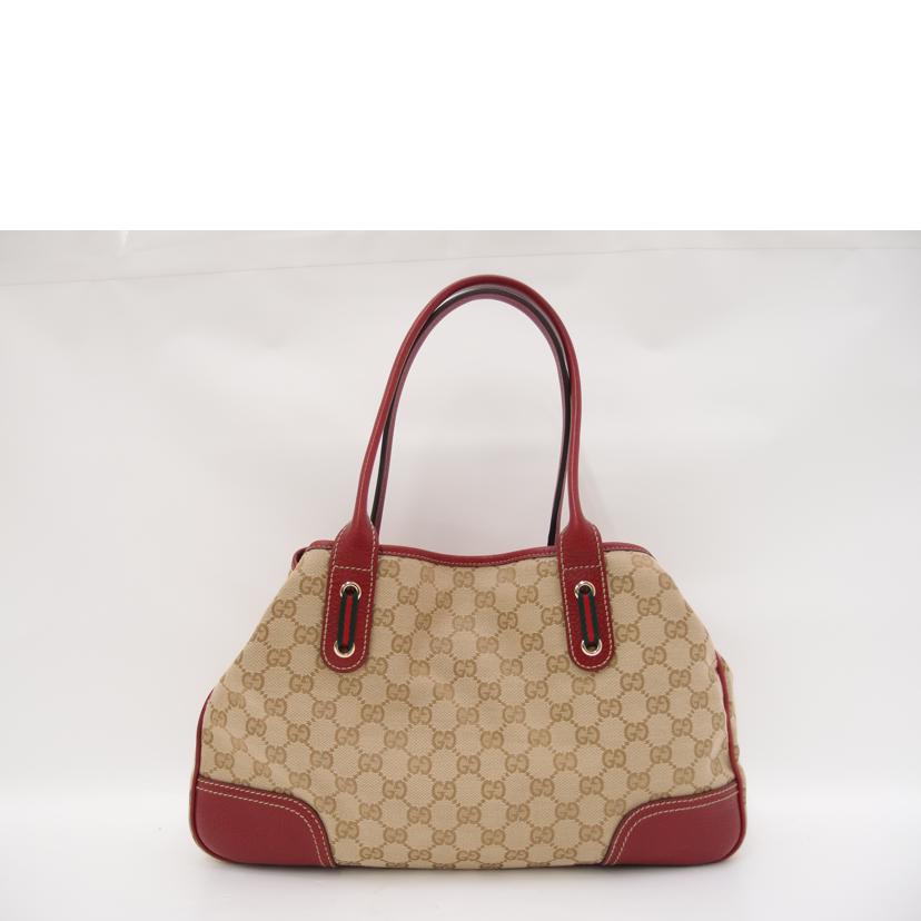 ＧＵＣＣＩ グッチ/プリンシーリボンＧＧキャンバストート／レッド/163805//213048/ABランク/69